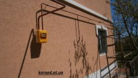 фасад дома фото частных домов штукатурка короед цена