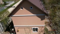 фасад дома фото частных домов штукатурка короед цена
