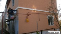 фасад дома фото частных домов штукатурка короед цена