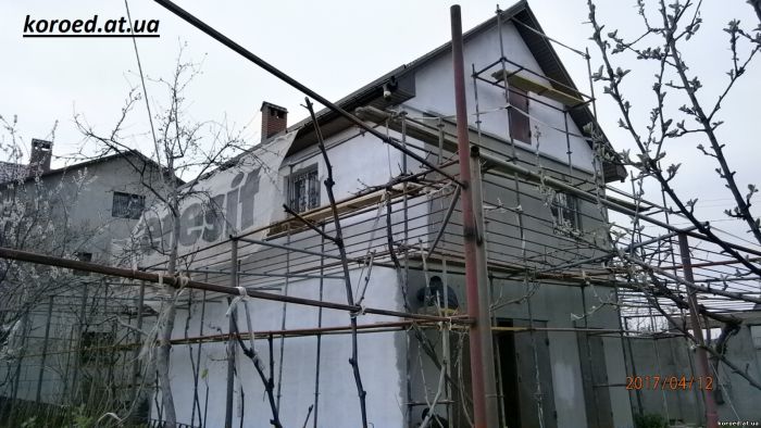 отделка штукатуркой короед Одесса