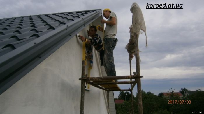 отделка фасада короедом