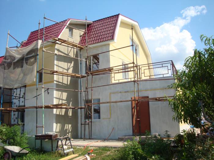 Декоративная штукатурка короед фото фасадов Одесса